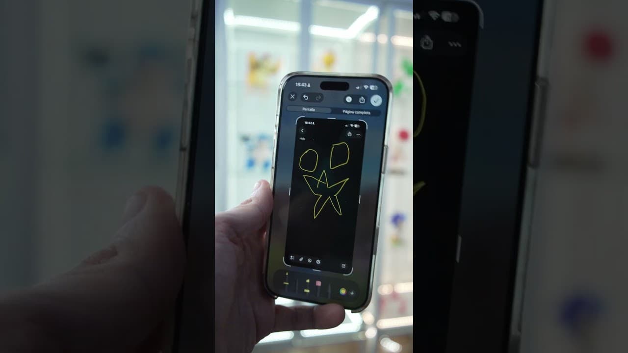 Cómo dibujar PERFECTO en iPhone ✏️ (truco oculto) #shorts