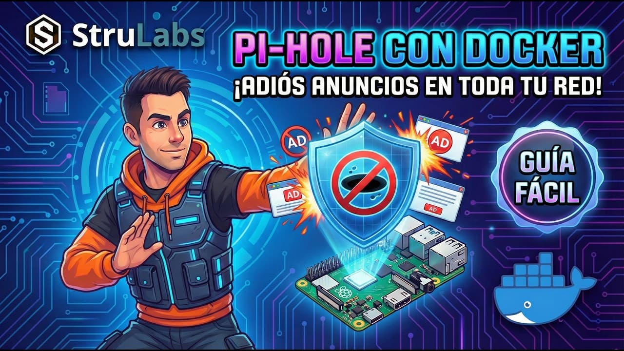 Bloquea la publicidad de TODA tu red con Pi-hole en Docker | Raspberry Pi