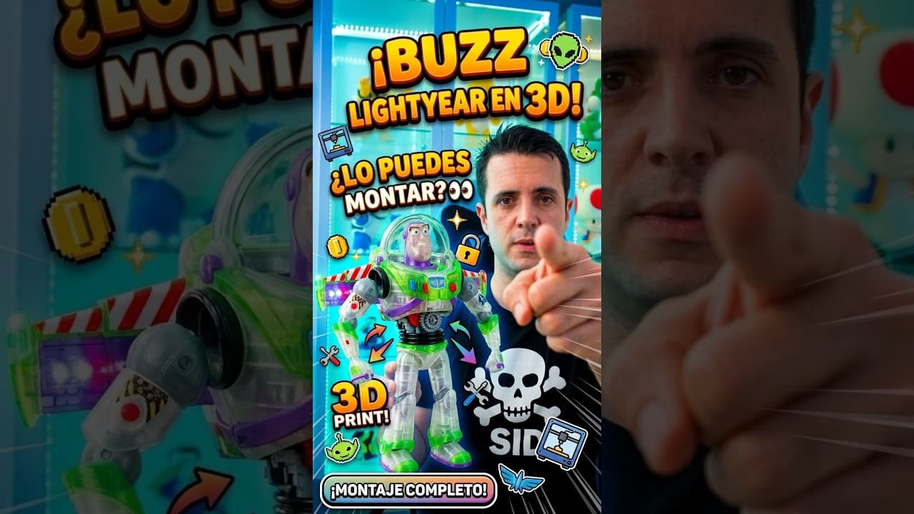 Imprimiendo y montando a Buzz Lightyear en 3D 🧩